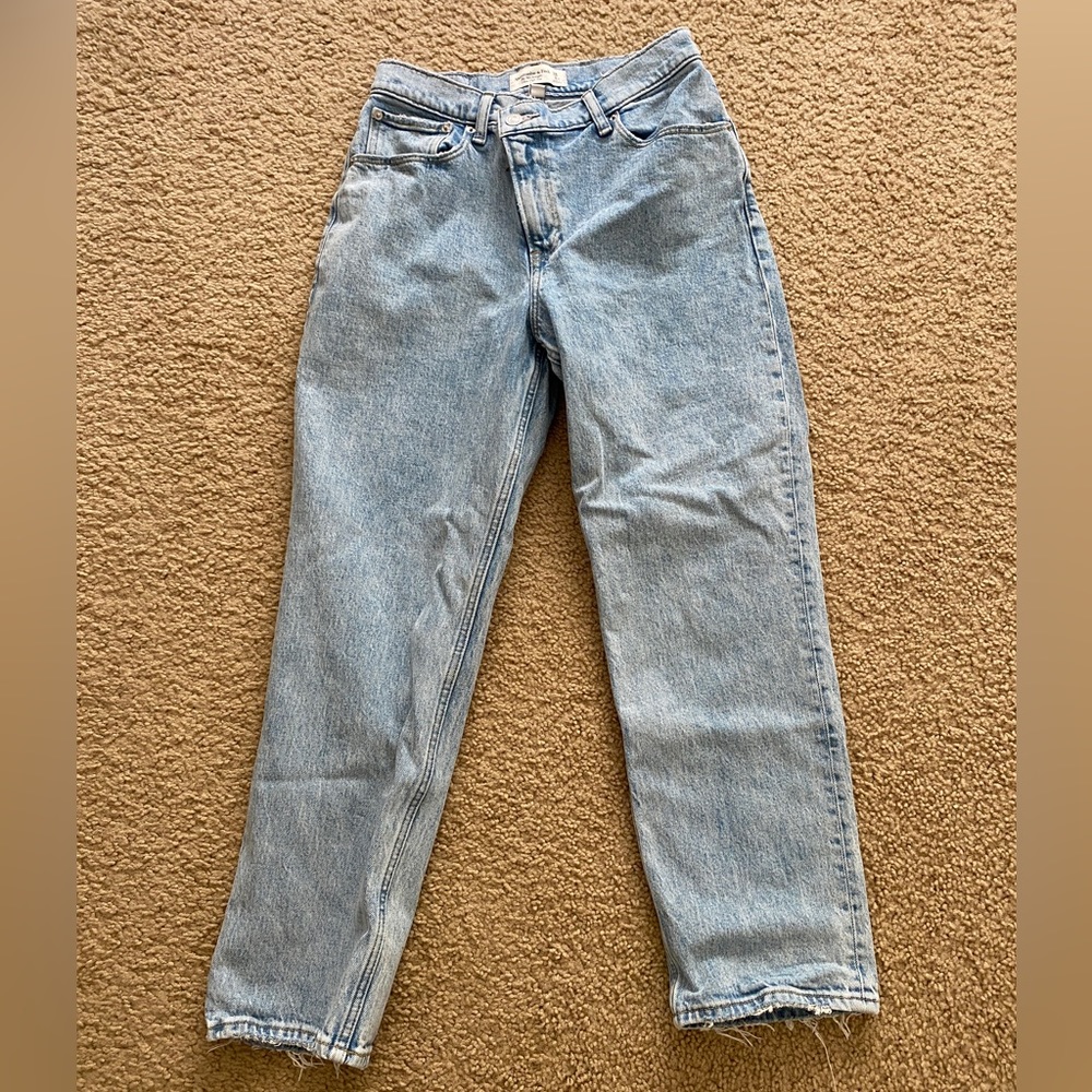 Abercrombie 90s straight leg curve love jean
